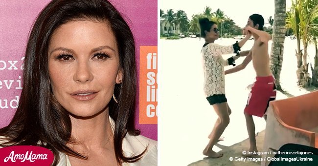 Catherine Zeta-Jones shares incredible photo of family on vacation