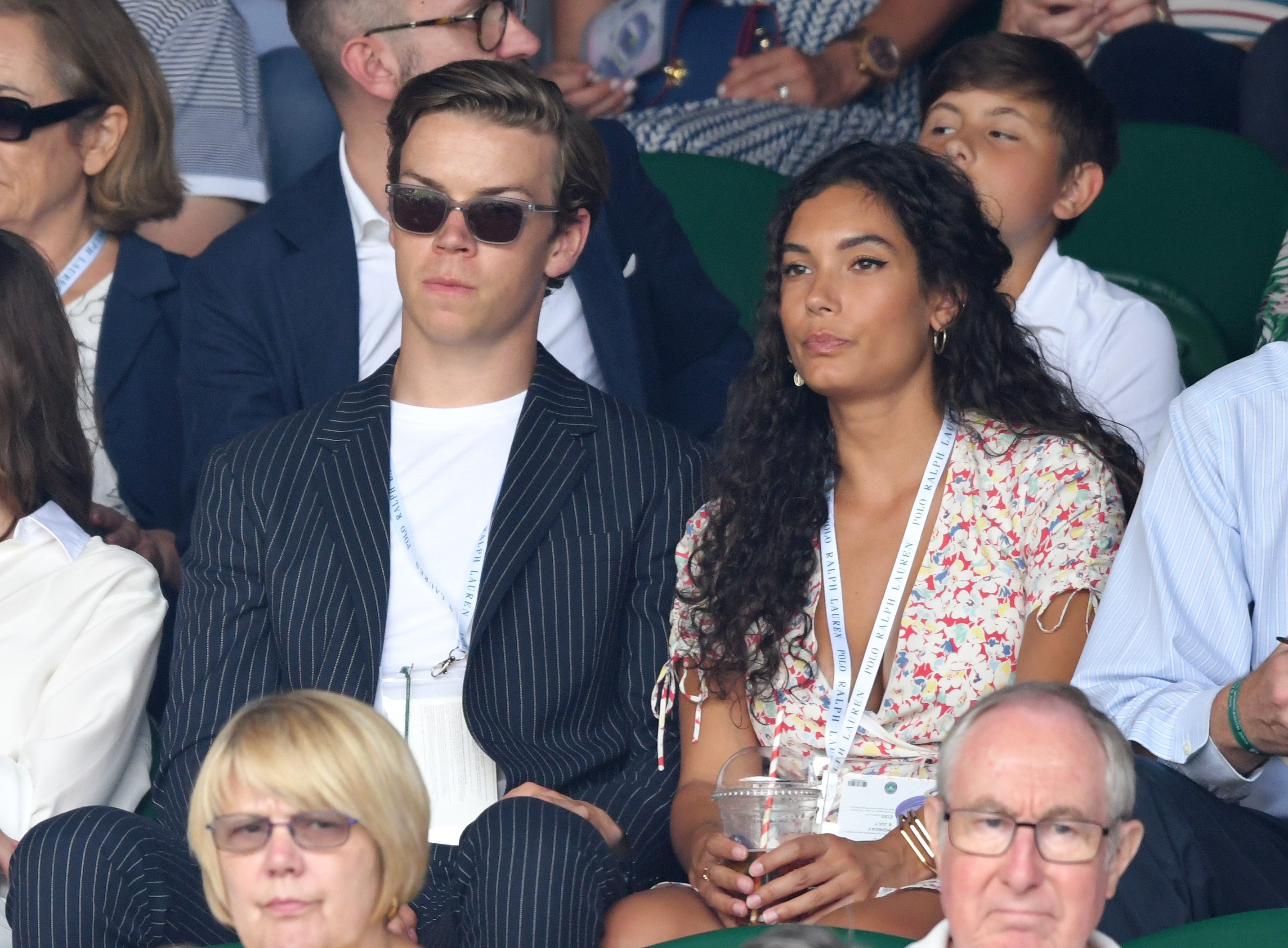 Will Poulter and Yasmeen Scott at the Wimbledon Tennis Championships in 2019, in London, England. | Source: Getty Images