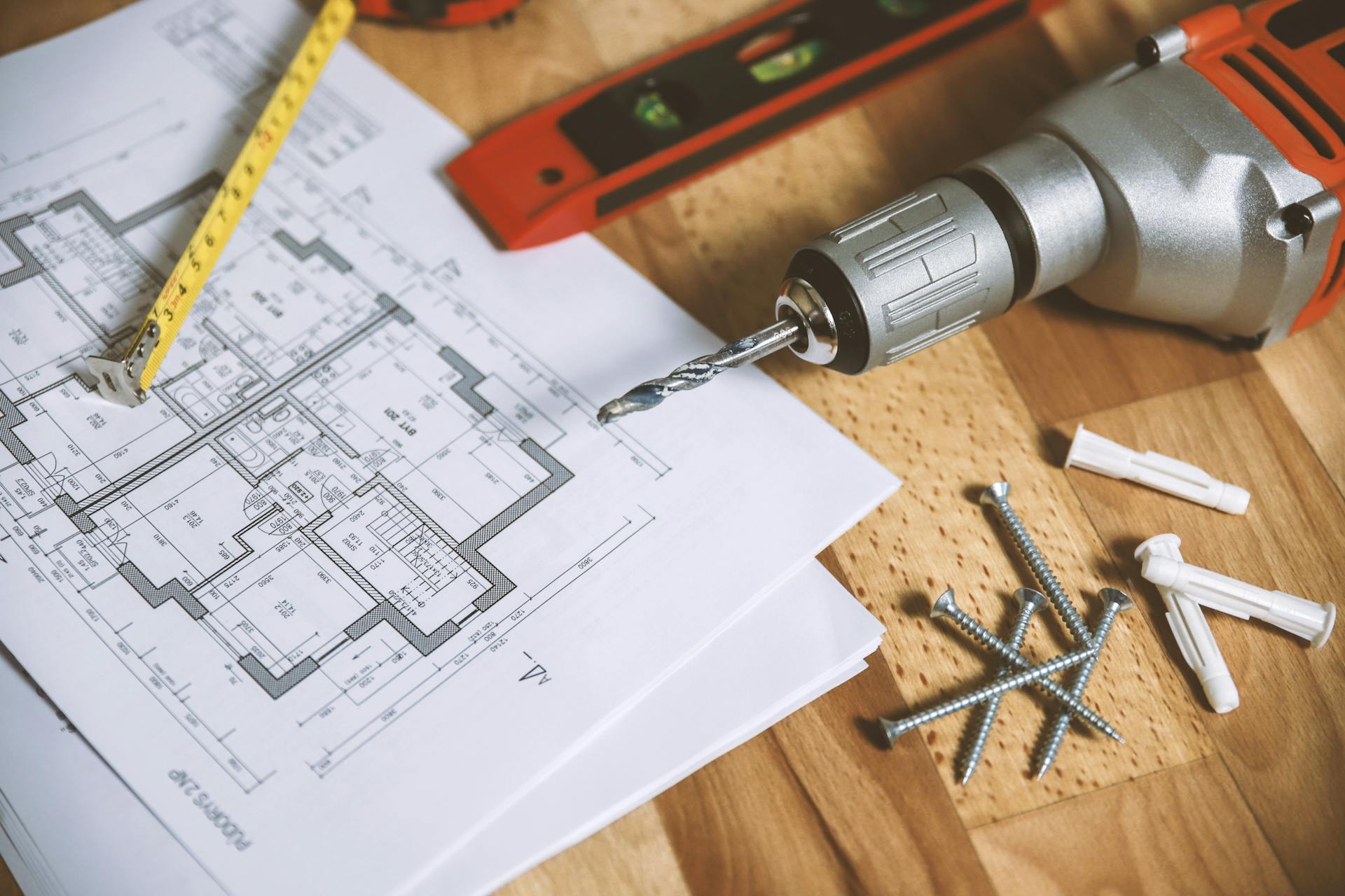 Blueprints and tools | Source: Pexels