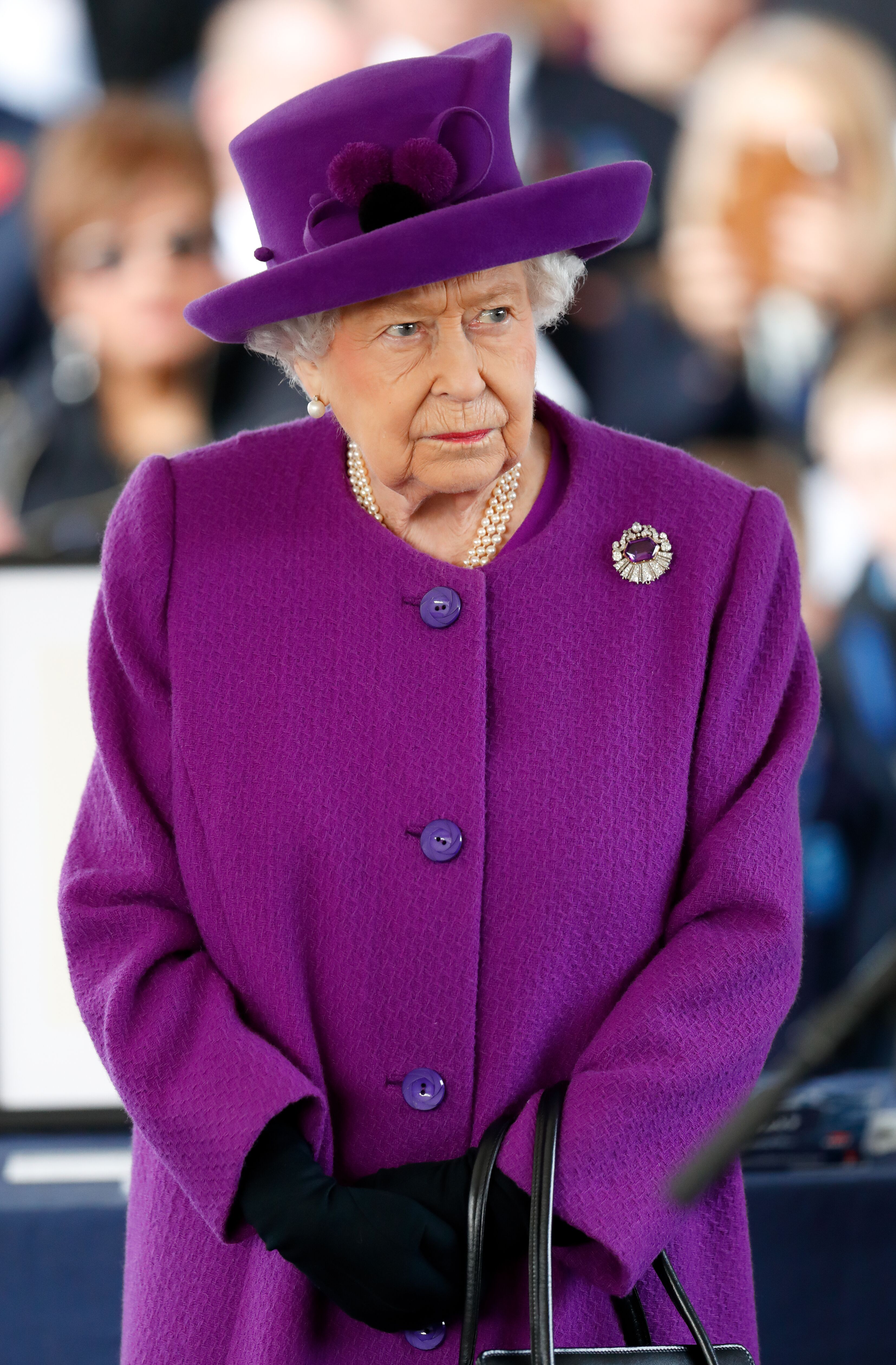  Queen Elizabeth II visits the Royal British Legion Industries village to celebrate the charity's centenary year. | Source: Getty Images