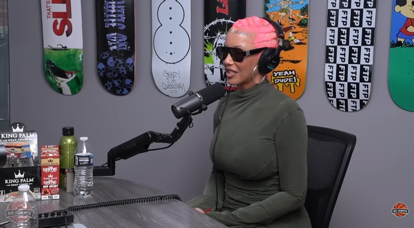 Amber Rose opened up about moving beyond heartbreak, embracing co-parenting, and learning to let go of ego after her divorce from Wiz Khalifa. | Source: YouTube/No Jumper