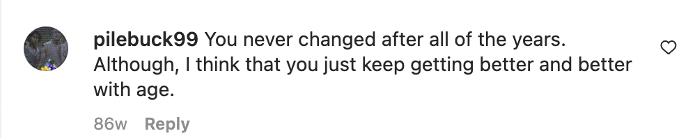 A fan comments on Loretta Swit's never changing looks | Source: Instagram/Loretta Swit