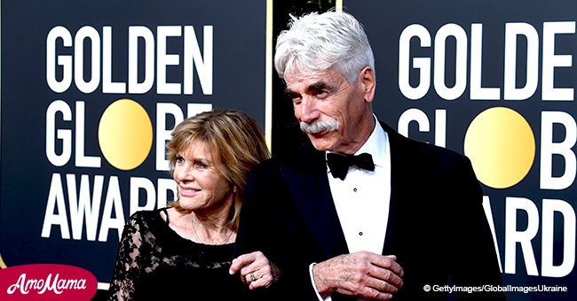 Sam Elliott made a hilarious rare appearance with beloved wife on Golden Globes red carpet