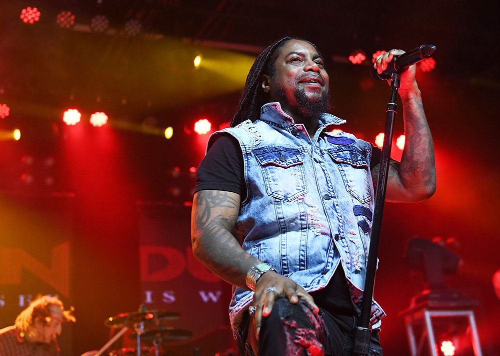 Singer Lajon Witherspoon of Sevendust performs during a stop of the Victorious War Tour at the Marquee Theatre on September 2, 2019 in Tempe, Arizona. I Image: Getty Images.