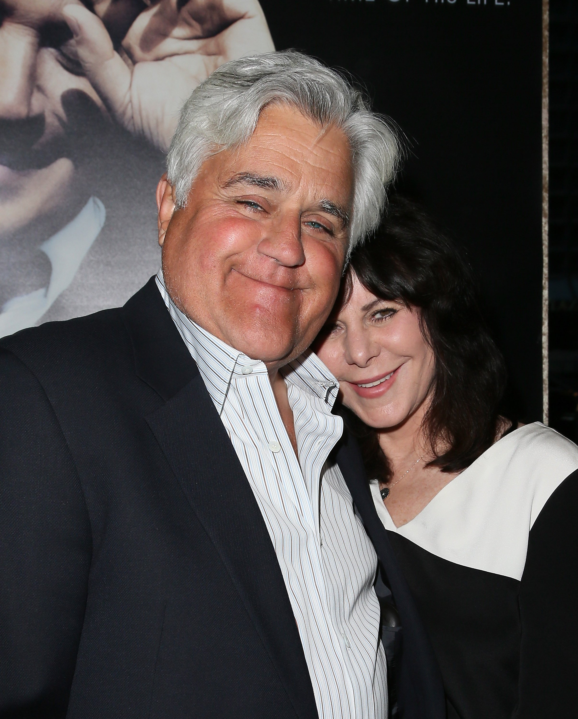 Jay Leno and Mavis Leno at the presentation of "Billy Crystal 700 Sundays" on April 17, 2014 in California | Source: Getty Images
