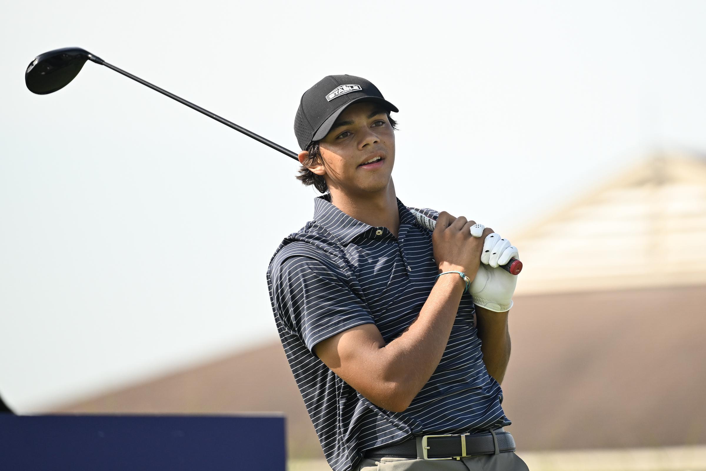 Charlie Woods during the second round of the 2025 Junior PGA Championship at Birck Boilermaker Golf Complex on July 30, 2025, in West Lafayette, Indiana. | Source: Getty Images