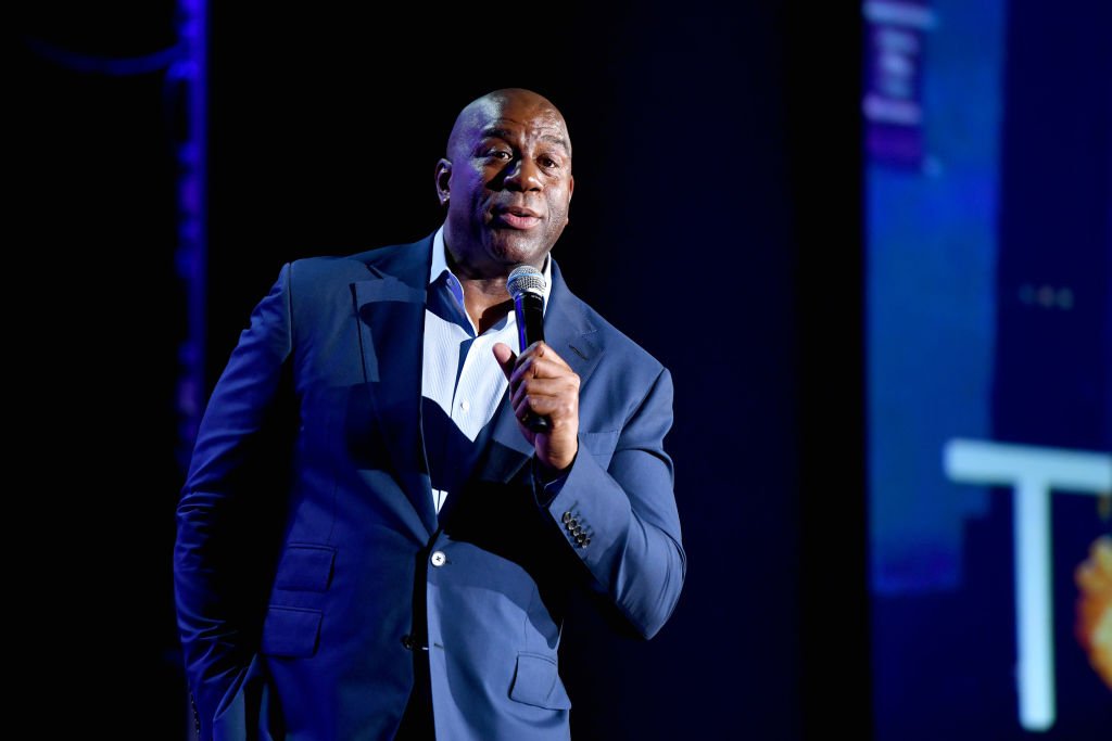 Earvin “Magic” Johnson, Chairman and CEO of Magic Johnson Enterprises speaks onstage during ONWARD19: The Future Of Search - Day 2 at Marriott Marquis Times Square | Photo: Getty Images