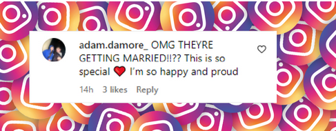 A fan reacting to Lady Gaga's engagement dated June 28, 2024 | Source: Instagram/entertainmenttonight