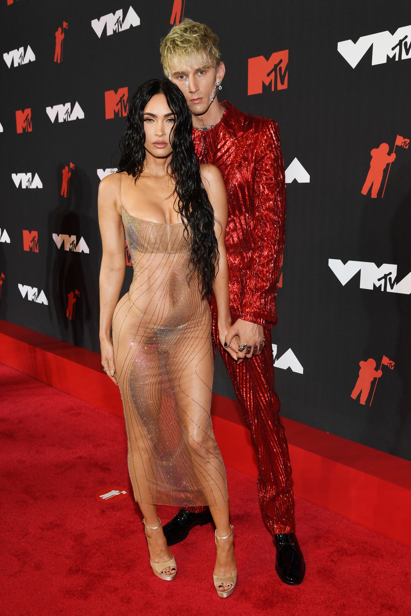 Megan Fox and Machine Gun Kelly during the 2021 MTV Video Music Awards at Barclays Center on September 12, 2021 in the Brooklyn borough of New York City. | Source: Getty Images