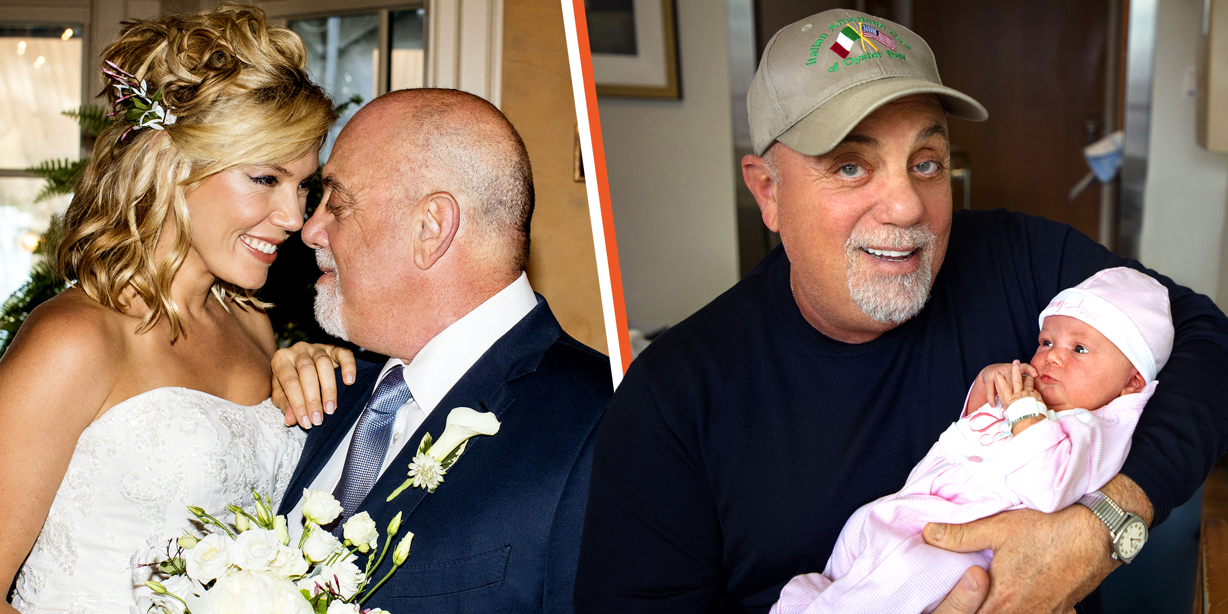 Billy Joel and his wife, Alexis | Billy Joel and his daughter, Remy Anne | Source: Getty Images