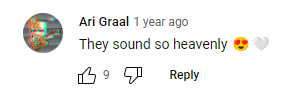 A comment posted by a viewer complimenting the musical group's "heavenly" voices, posted on YouTube on October 8, 2019 | Source: Youtube.com/KMOV St. Louis