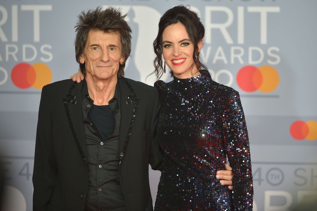 Ronnie Wood and Sally Humphreys at The O2 Arena on February 18, 2020. | Photo: Getty Images
