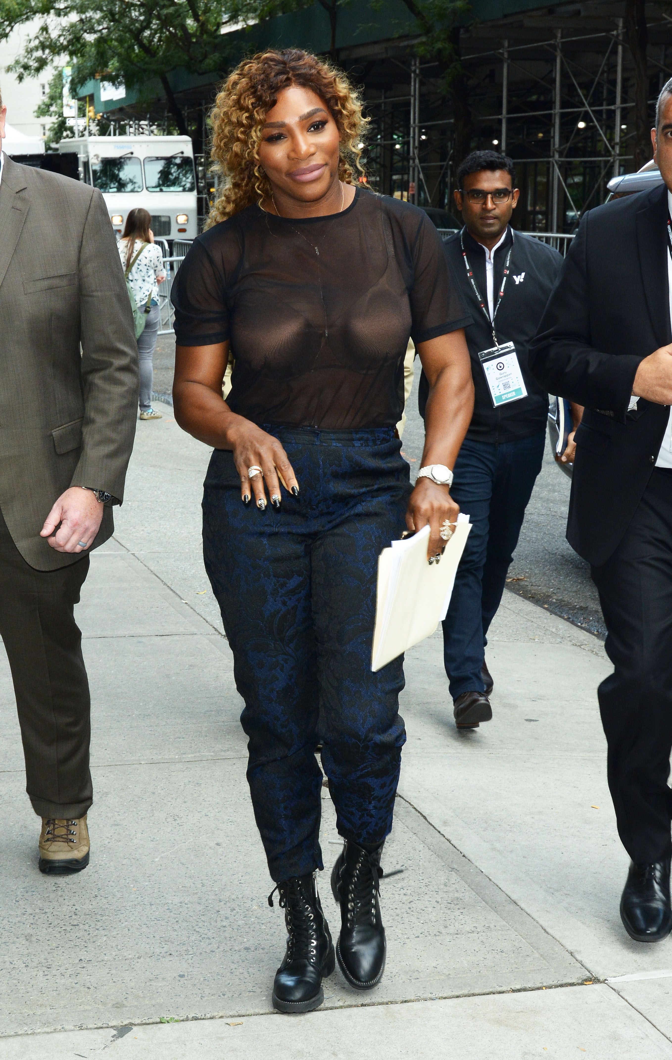Serena Williams walking on the streets of New York on September 24, 2019, New York City. | Source: Getty Images