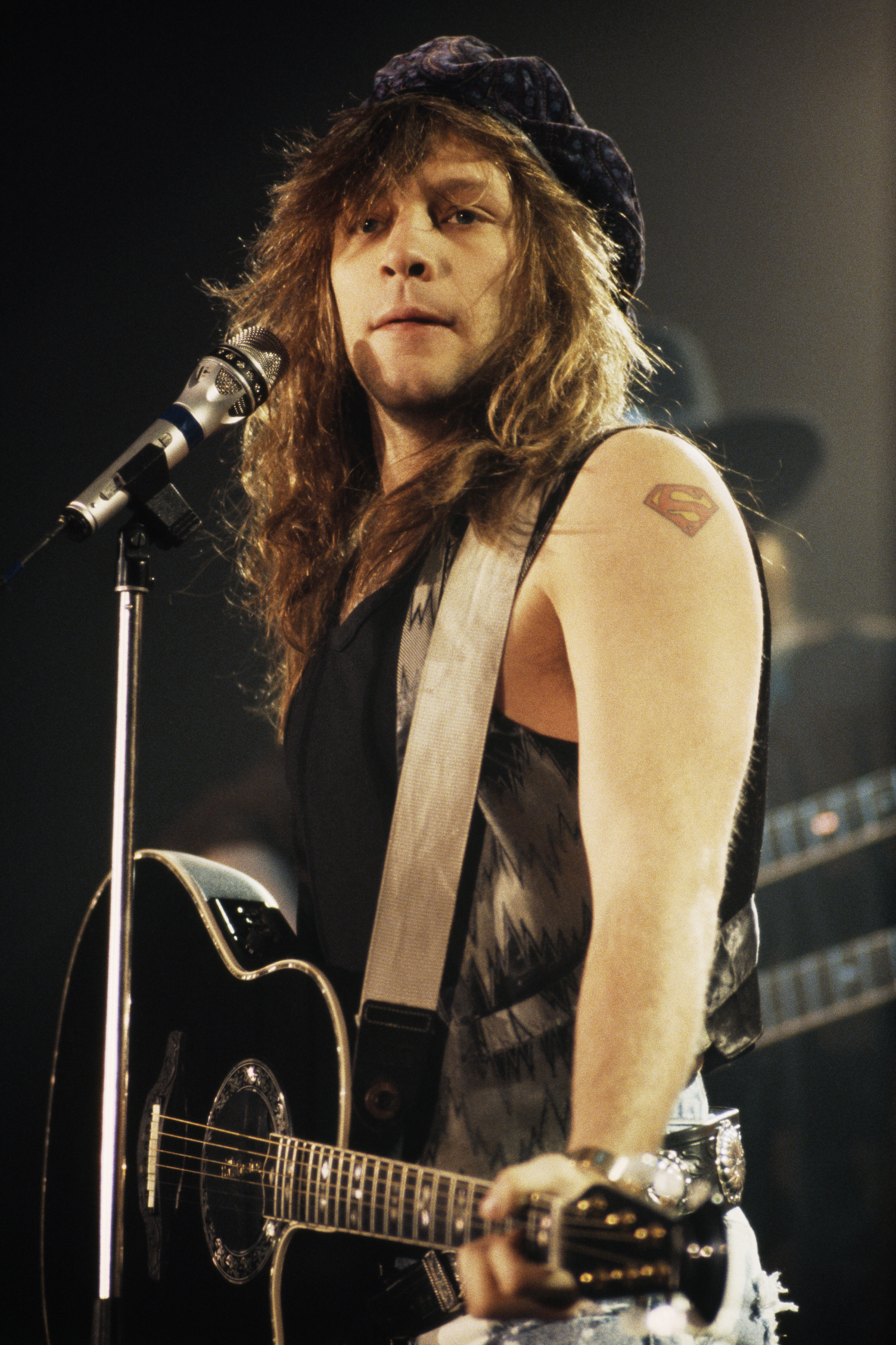 Jon Bon Jovi on stage at the San Remo Festival in an undated photo | Source: Getty Images