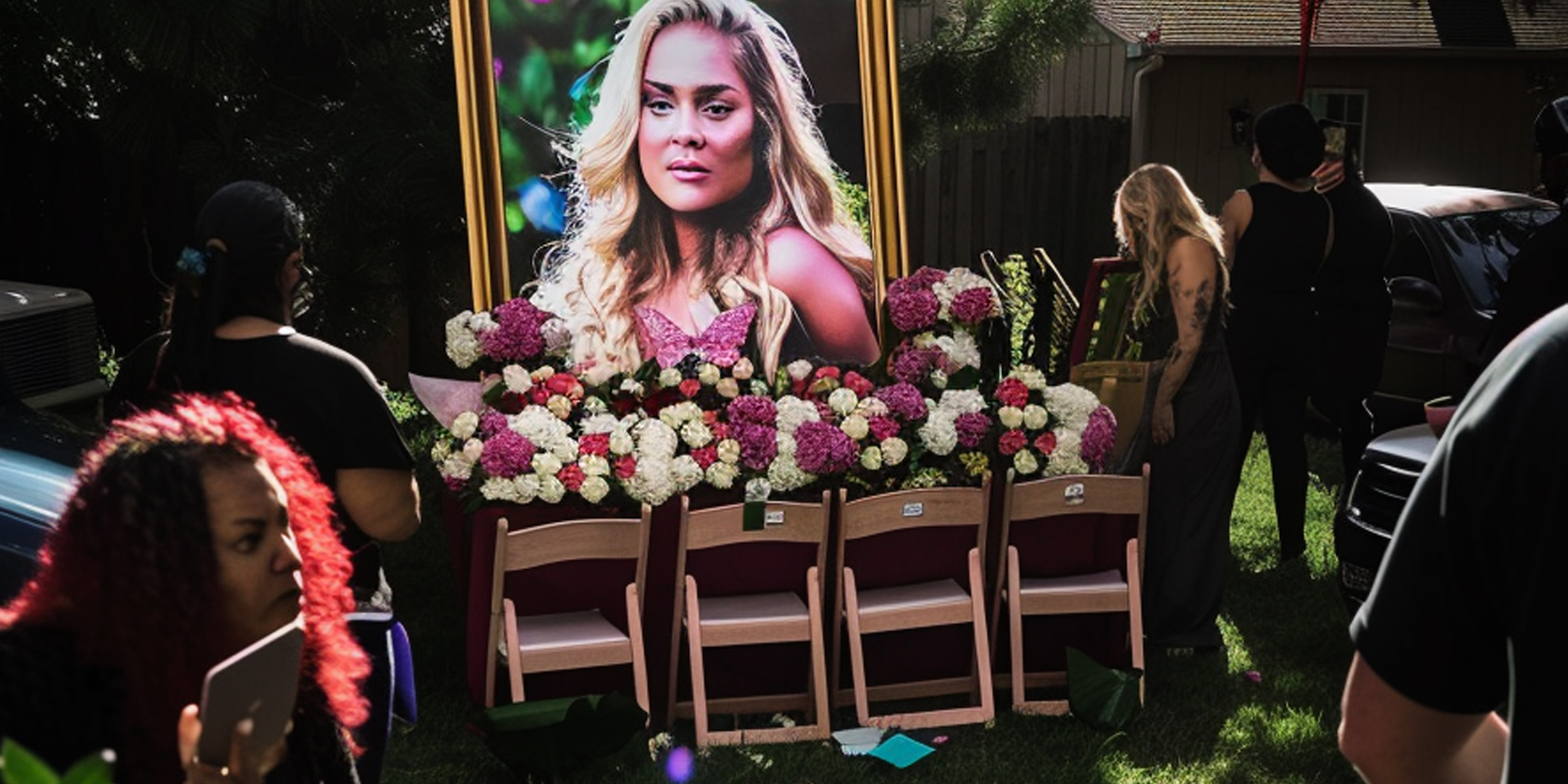 A woman's portrait at a funeral | Source: 