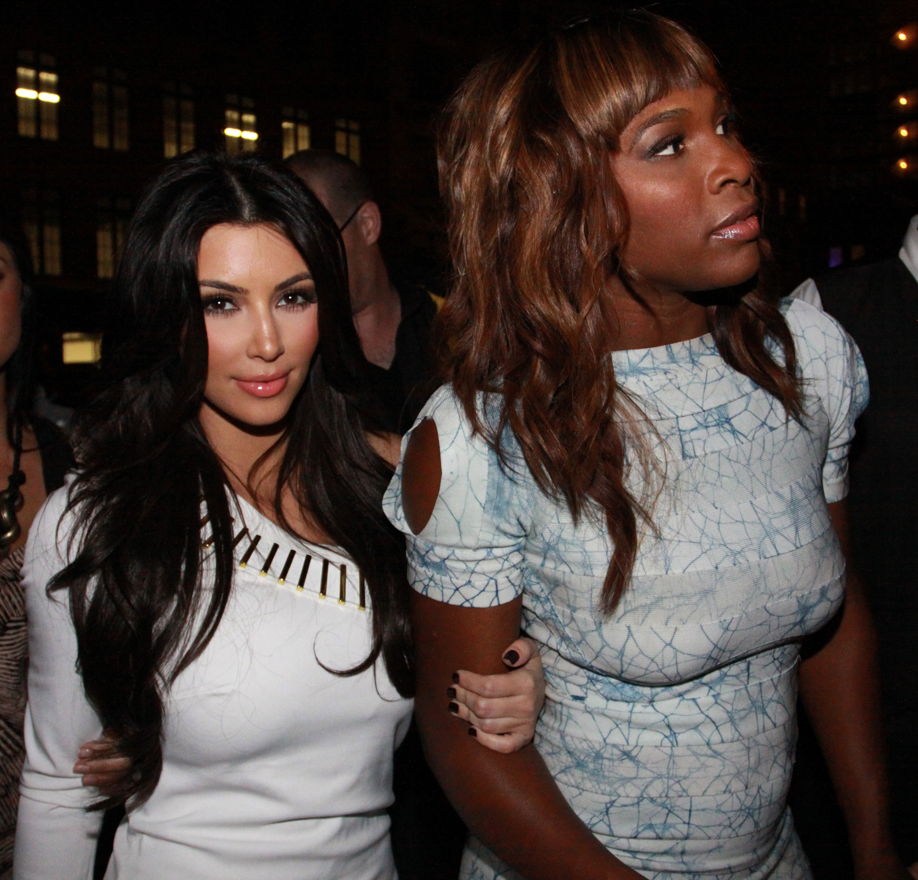 Kim Kardashian and Serena Williams at Mark Birnbaum and Eugene Remm's birthday party on June 9, 2010, in New York City. | Source: Getty Images