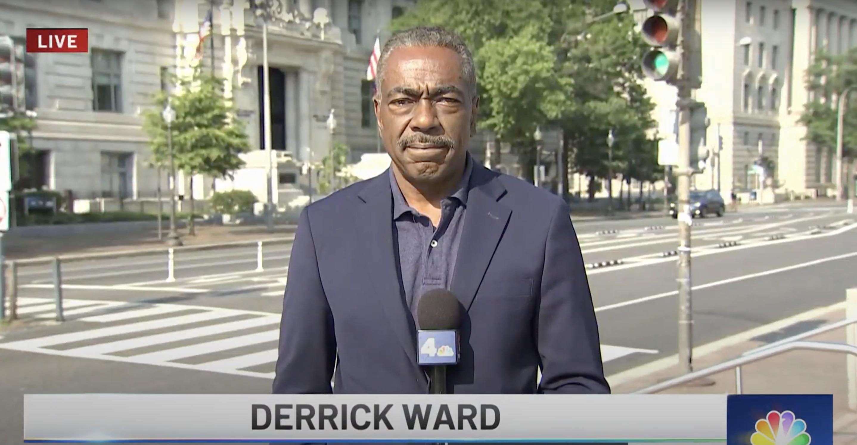 Derrick Ward is seen in a video shared on June 19, 2023 | Source: YouTube/nbcwashington