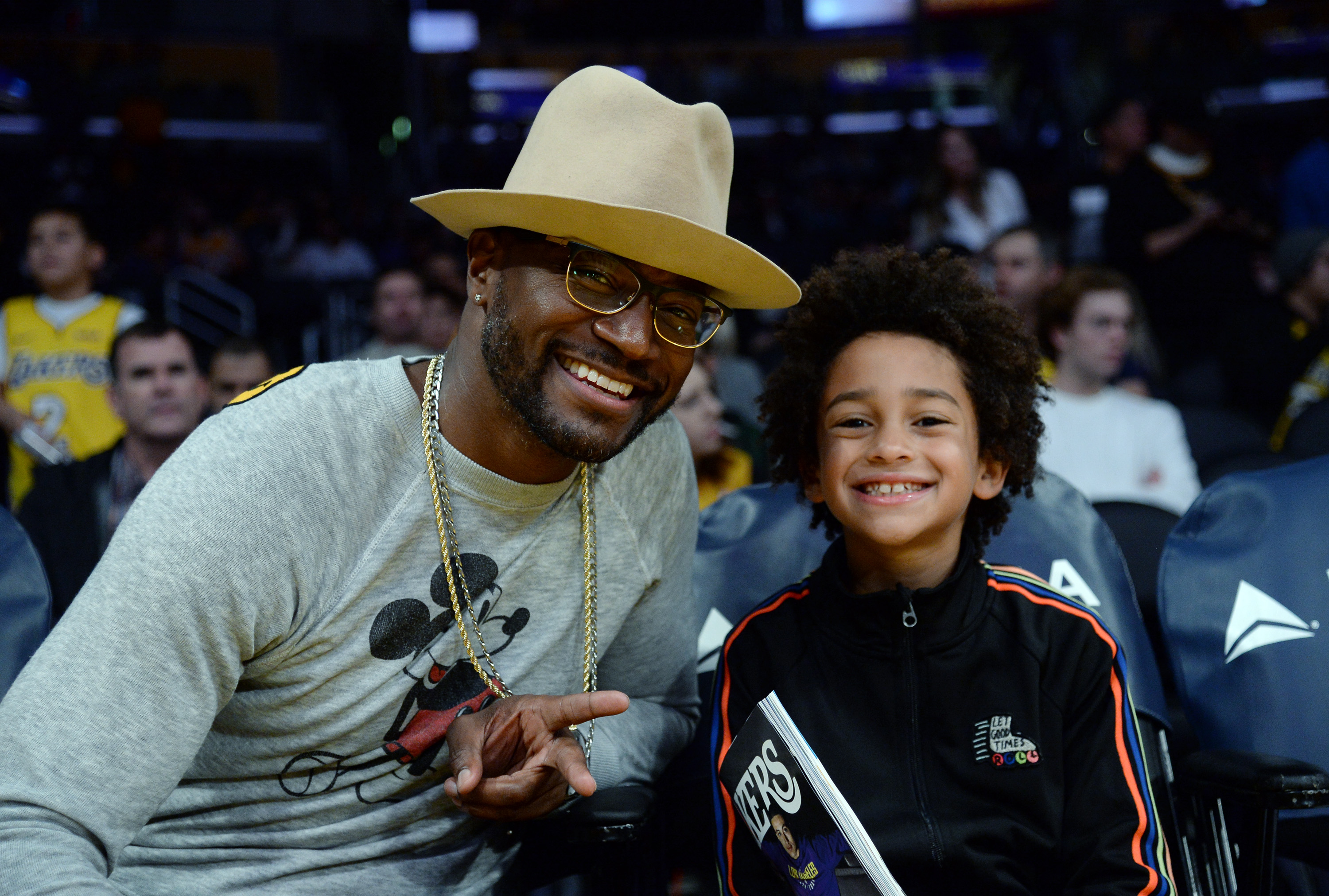 Actor Taye Diggs and his son Walker Diggs on January 19, 2018, in Los Angeles, California | Source: Getty Images