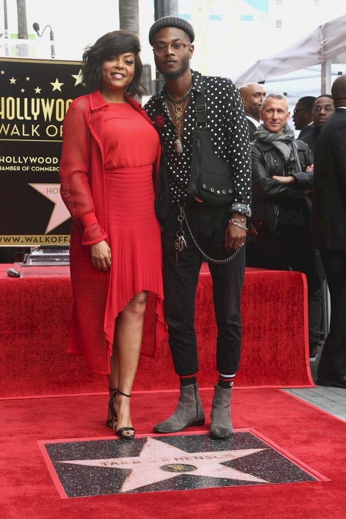 HOLLYWOOD, CALIFORNIA - JANUARY 28: Taraji P. Henson and Marcell Johnson attend a ceremony honoring Taraji P. Henson with a star on The Hollywood Walk of Fame on January 28, 2019 in Hollywood, California. (Photo by Tommaso Boddi/Getty Images)
