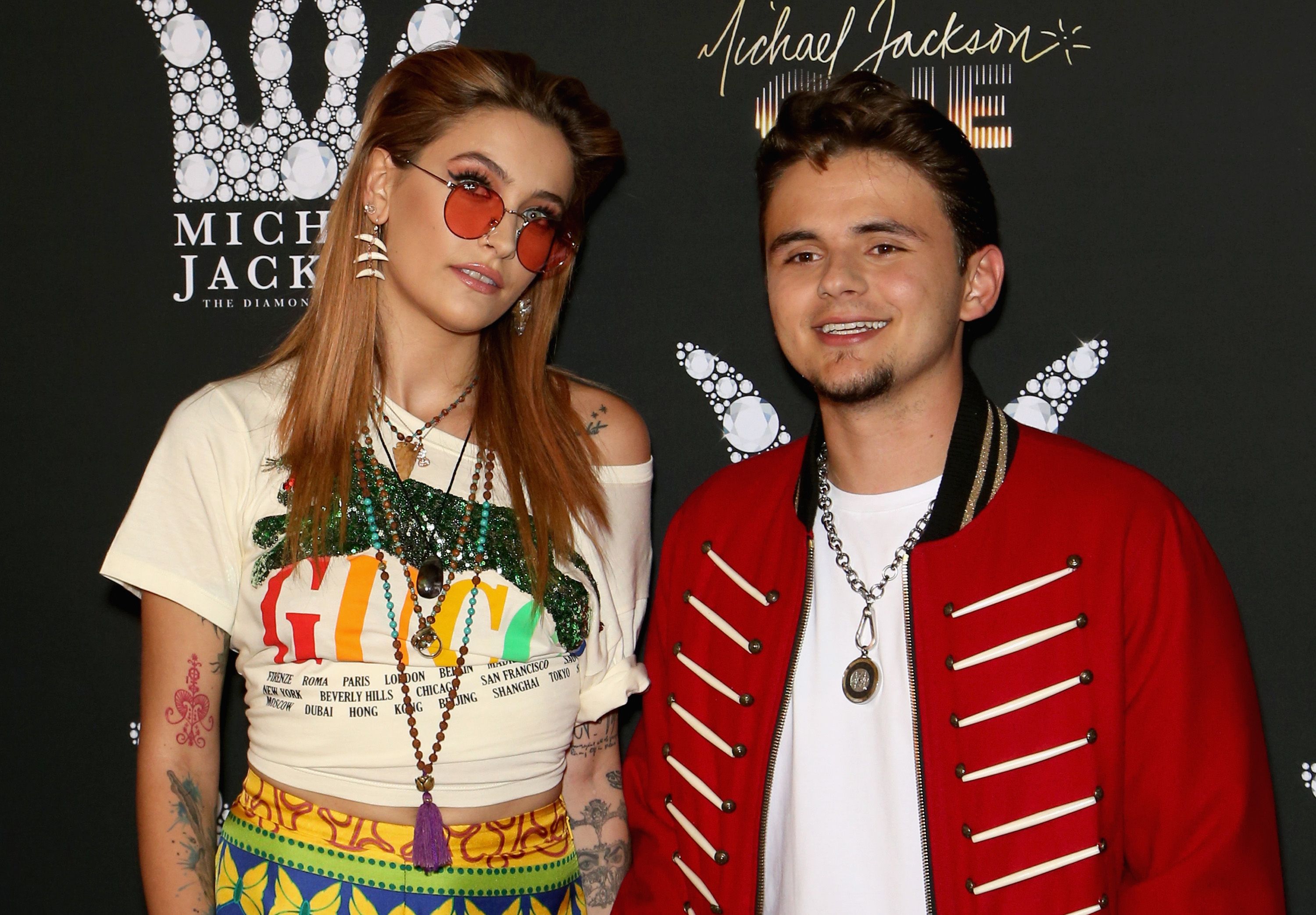Paris Jackson and her brother Prince Michael Jackson at the Michael Jackson diamond birthday celebration at Mandalay Bay Resort and Casino on August 29, 2018 in Las Vegas, Nevada. | Photo: Getty Images