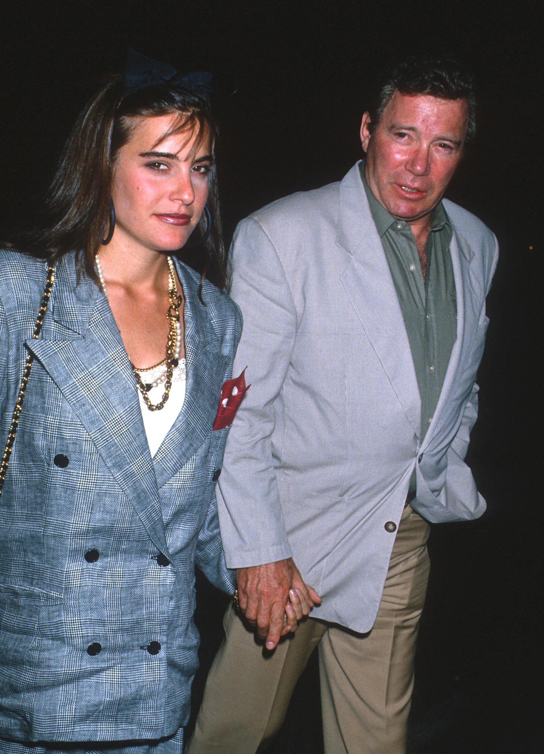 William Shatner and one of his daughters at a screening of "Who's Afraid of Virginia Woolf" in California, October 5, 1989. | Source: Getty Images