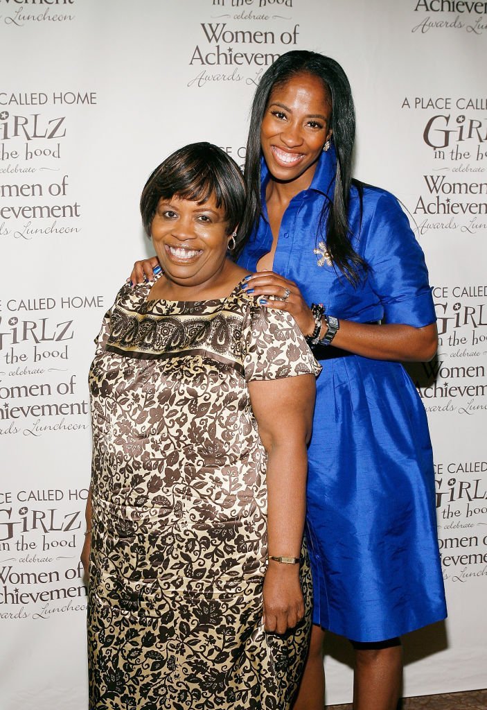 Eunetta Boone (L) and actress Shondrella Avery pose at the annual Girlz in the Hood Women of Achievement Awards Luncheon | Source: Getty Images