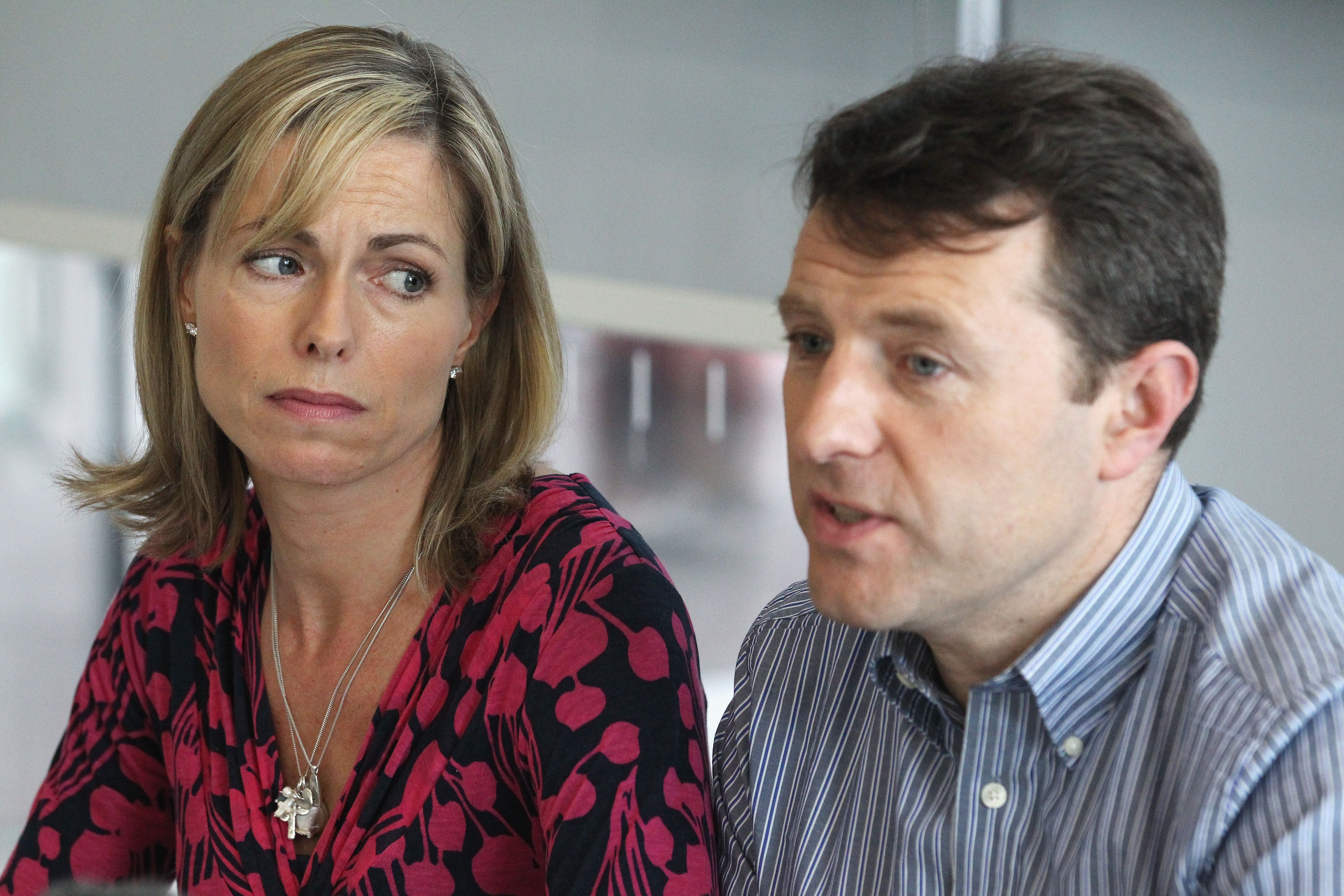 Les parents de Madeleine McCann lors d'une conférence de presse. l Source : Getty Images