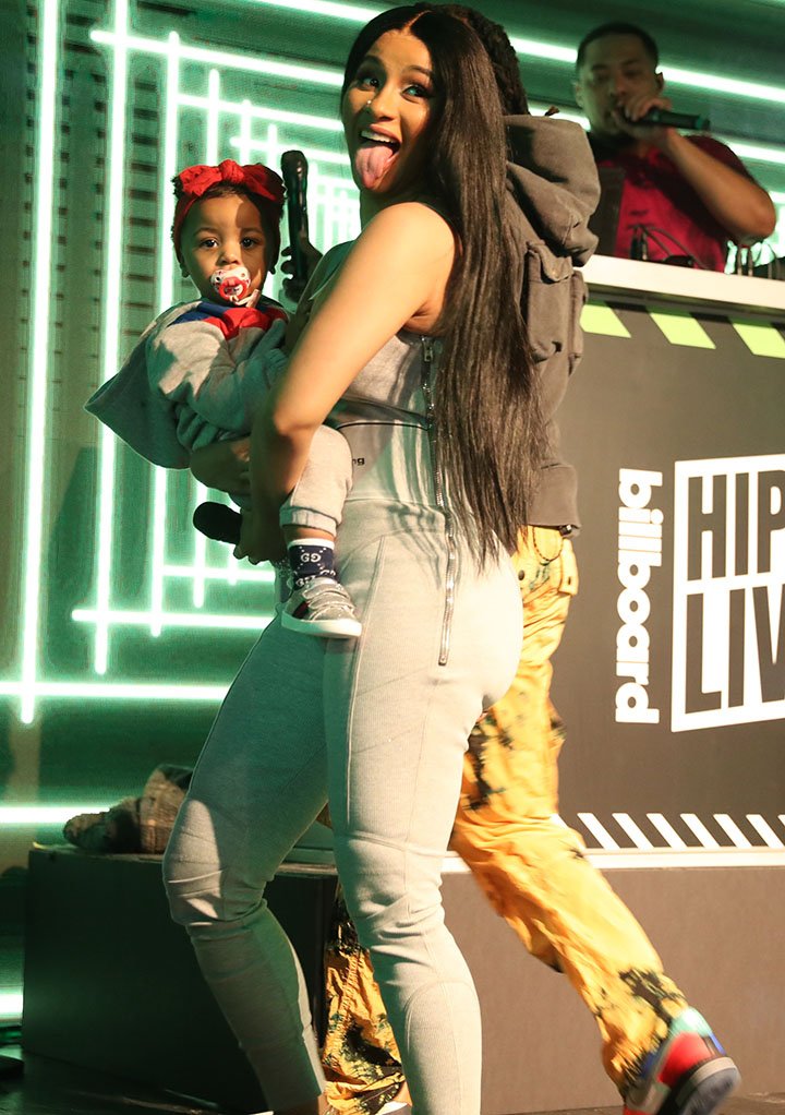 Cardi B with baby Kulture performs at Offset In Concert at Sony Hall on October 16, 2019 in New York City. I Image: Getty Images.