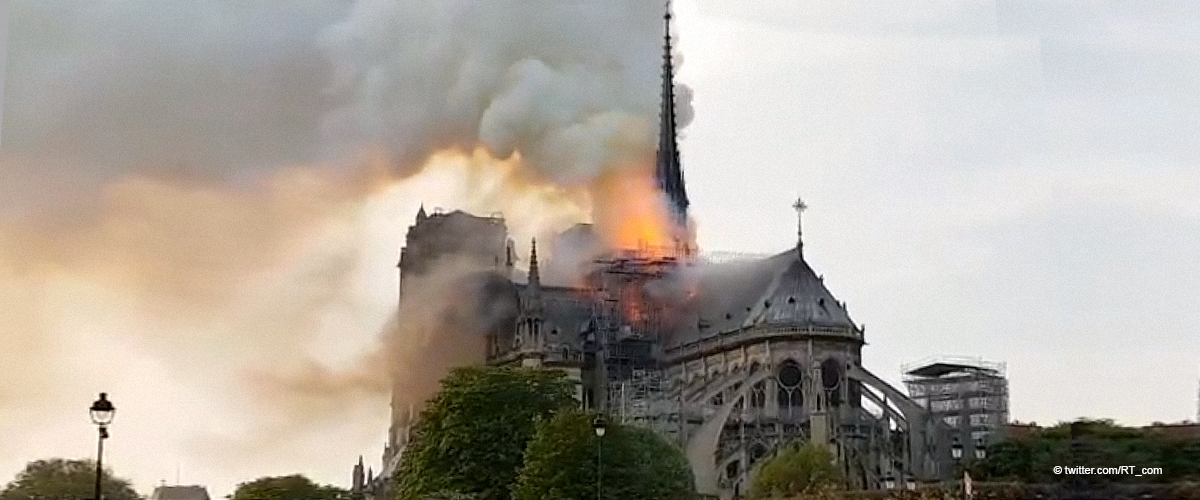 Notre Dame Cathedral in Paris Is on Fire