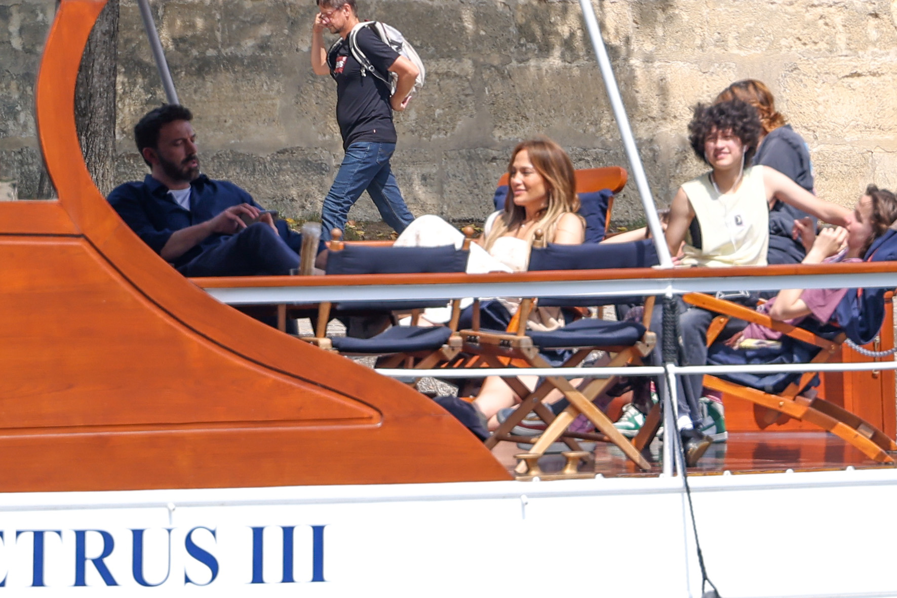 Ben Affleck, Jennifer Lopez, Emme Muñiz, and Seraphina Affleck spotted in Paris, France on July 23, 2022 | Source: Getty Images