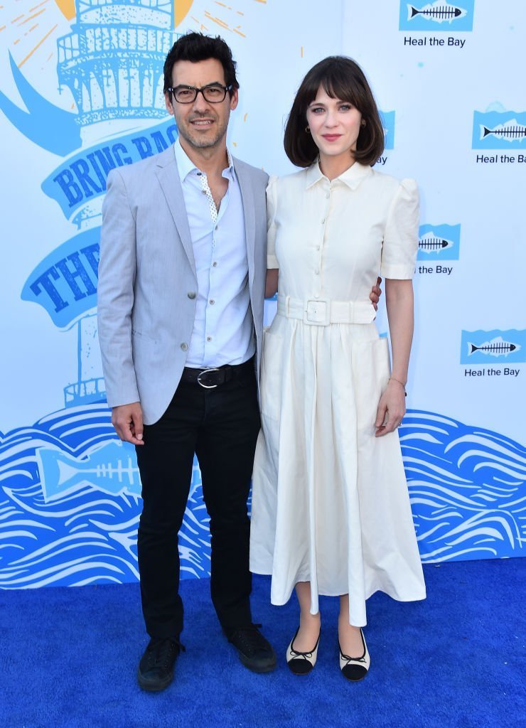 Producer Jacob Pechenik and actress Zooey Deschanel attend the 2018 Heal The Bay's Bring Back The Beach Awards Gala at The Jonathan Club. | Photo: Getty Images