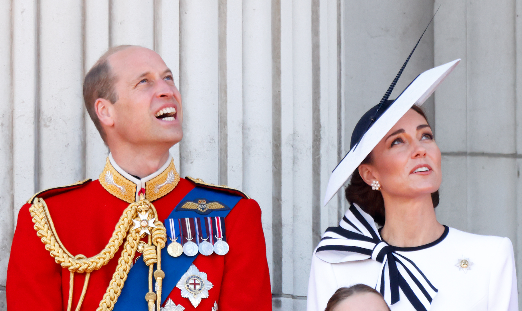 Prince William, Prince of Wales and Catherine, Princess of Wales on the balcony of Buckingham Palace attending Trooping the Colour in London, England, on June 15, 2024. | Source: Getty Images