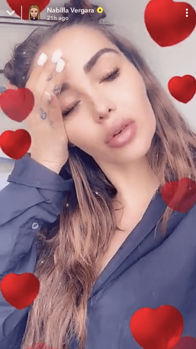 Photo : Story de Nabilla sur Snapchat