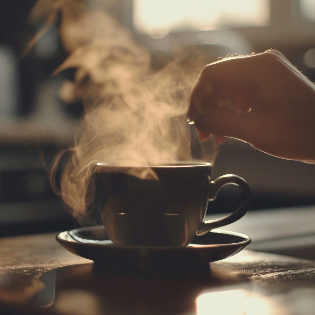 A close-up of a coffee cup | Source: Midjourney