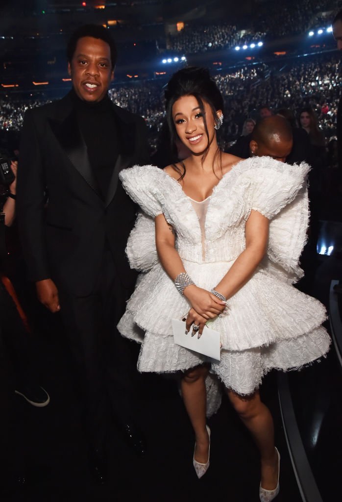 Jay Z and Cardi B at the 60th Annual GRAMMY Awards on Jan. 28, 2018 in New York City | Photo: Getty Images