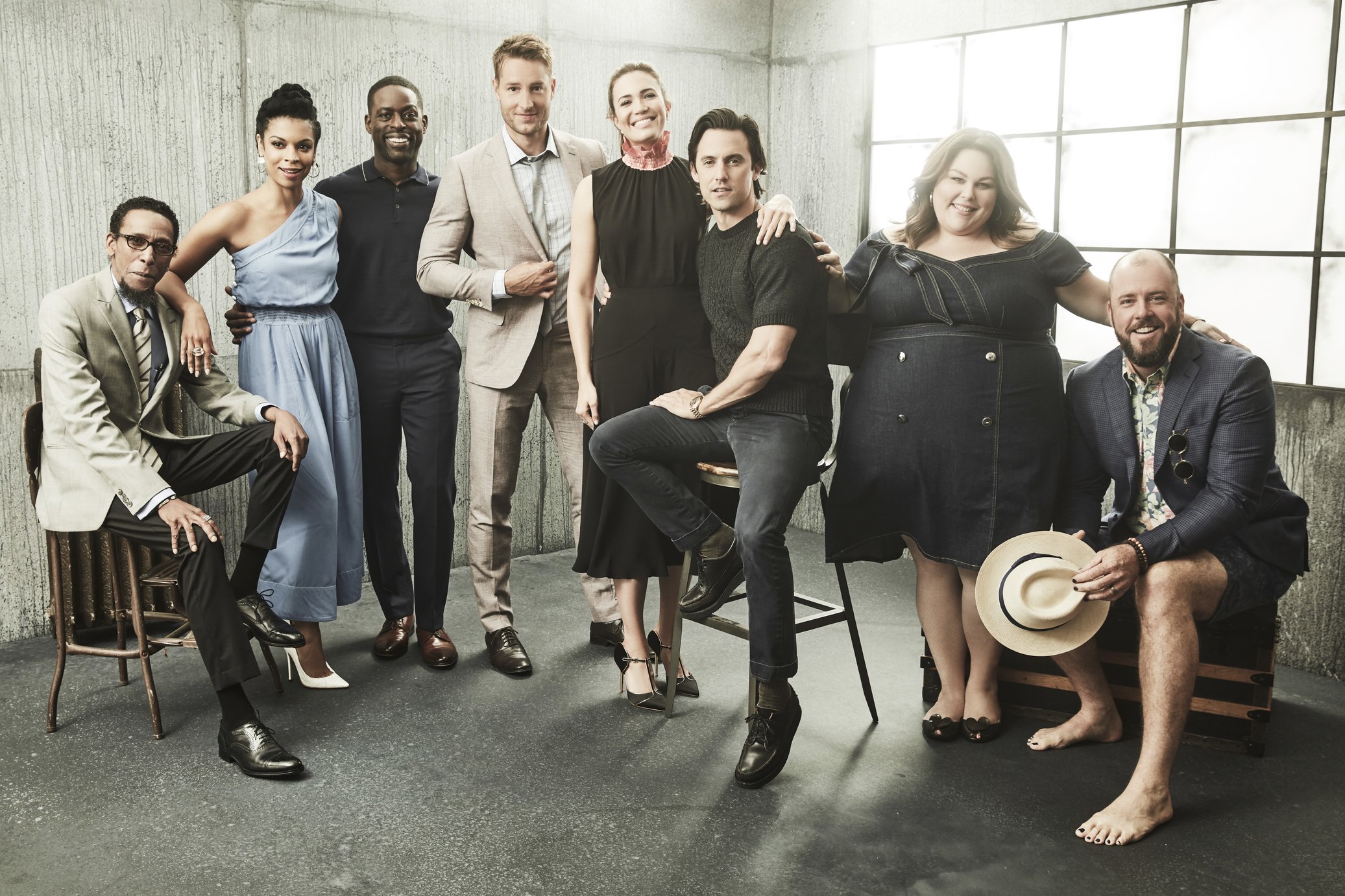 August 2017 -- Pictured: Ron Cephas Jones, Susan Kelechi Watson, Sterling K. Brown, Chrissy Metz, Mandy Moore, Milo Ventimiglia, Justin Hartley, Chris Sullivan   | Photo: GettyImages