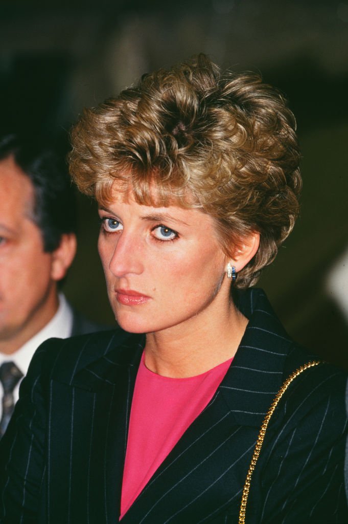 Princesa Diana de Gales en la Cruz Roja británica, Londres, enero de 1993. | Foto: Getty Images