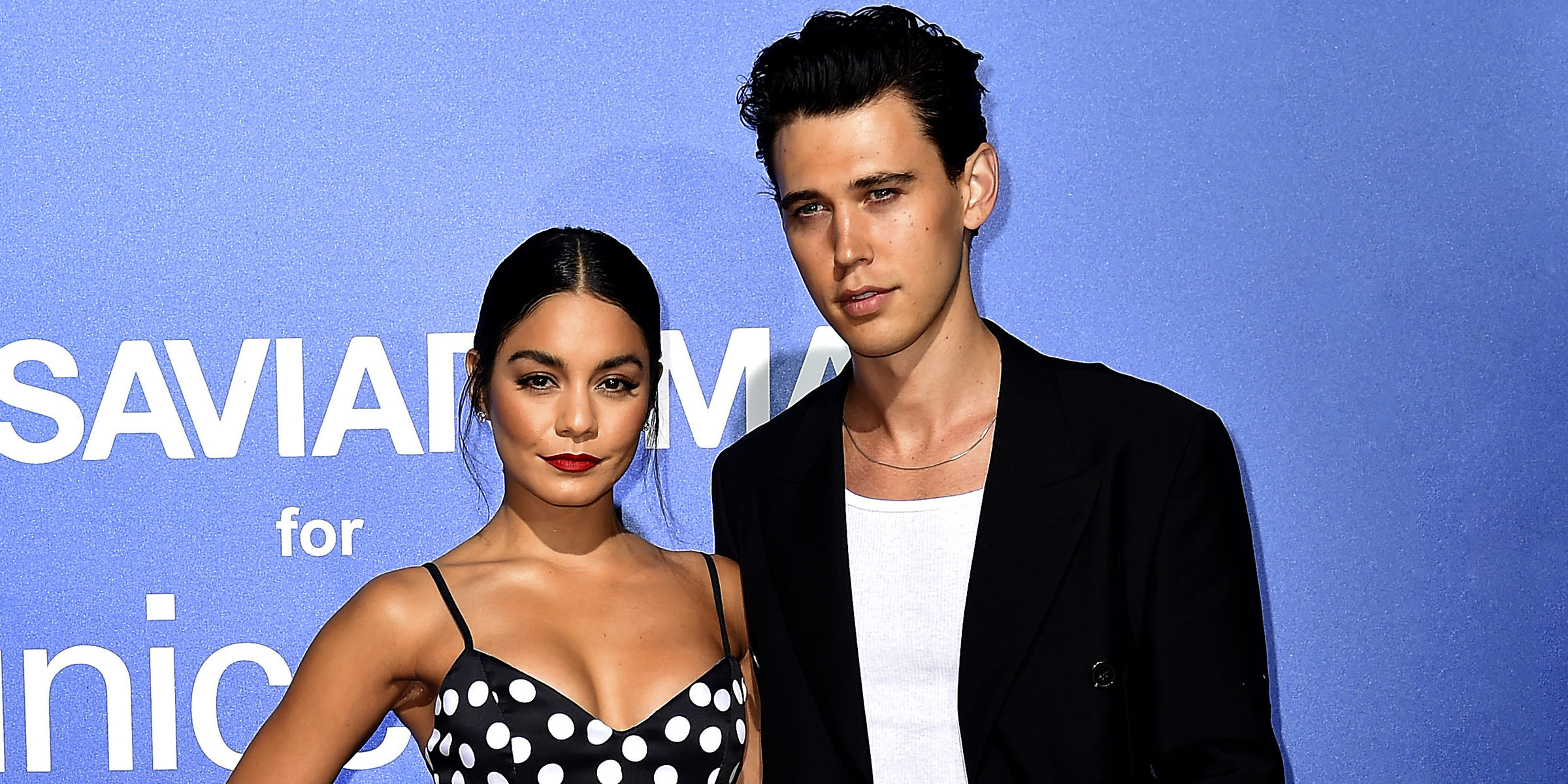 Vanessa Hudgens and Austin Butler at the Unicef Summer Gala on August 9, 2019, in Porto Cervo, Italy. | Source: Getty Images