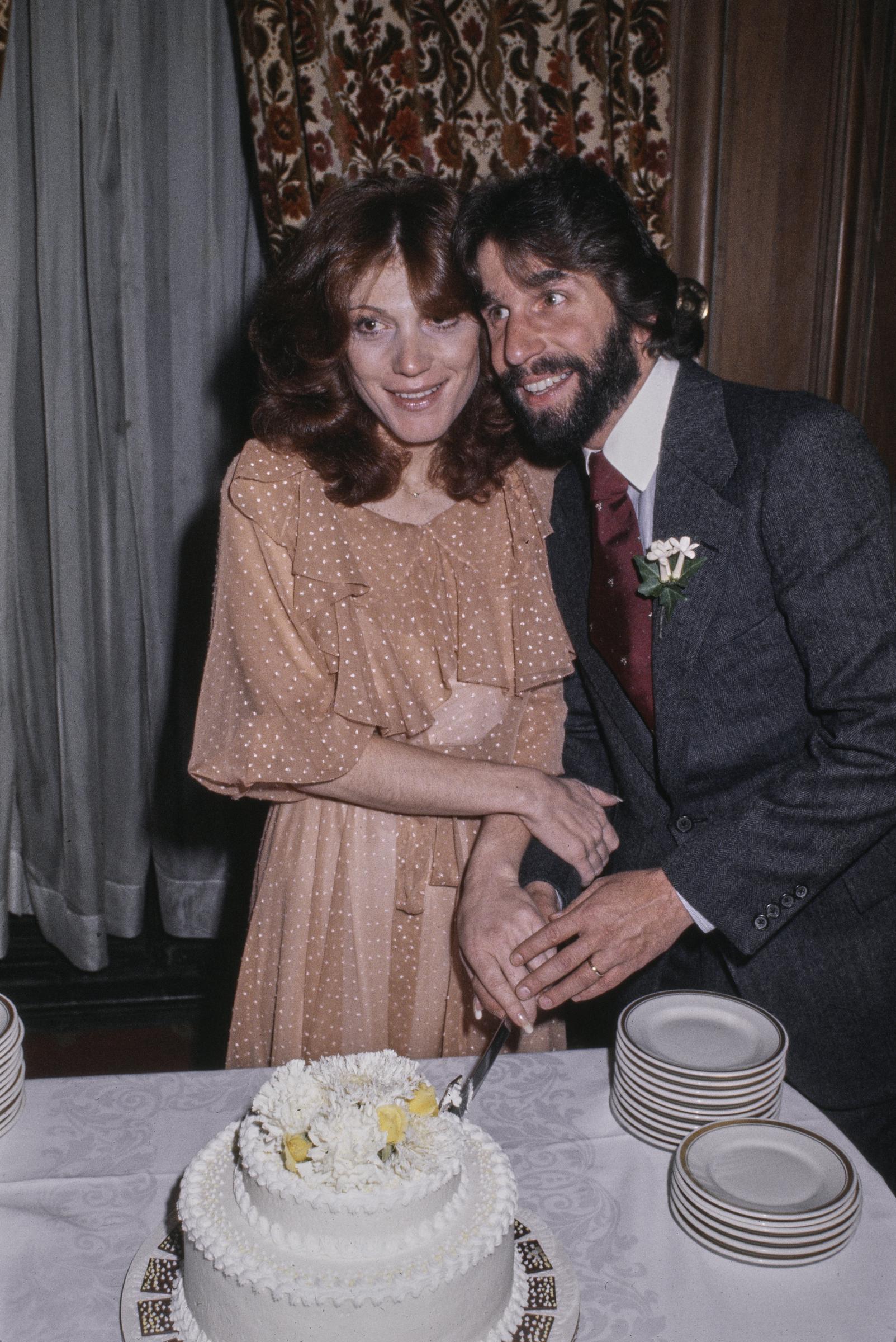 Stacey Weitzman and Henry Winkler during their wedding reception on May 5, 1978, New York City. | Source: Getty Images