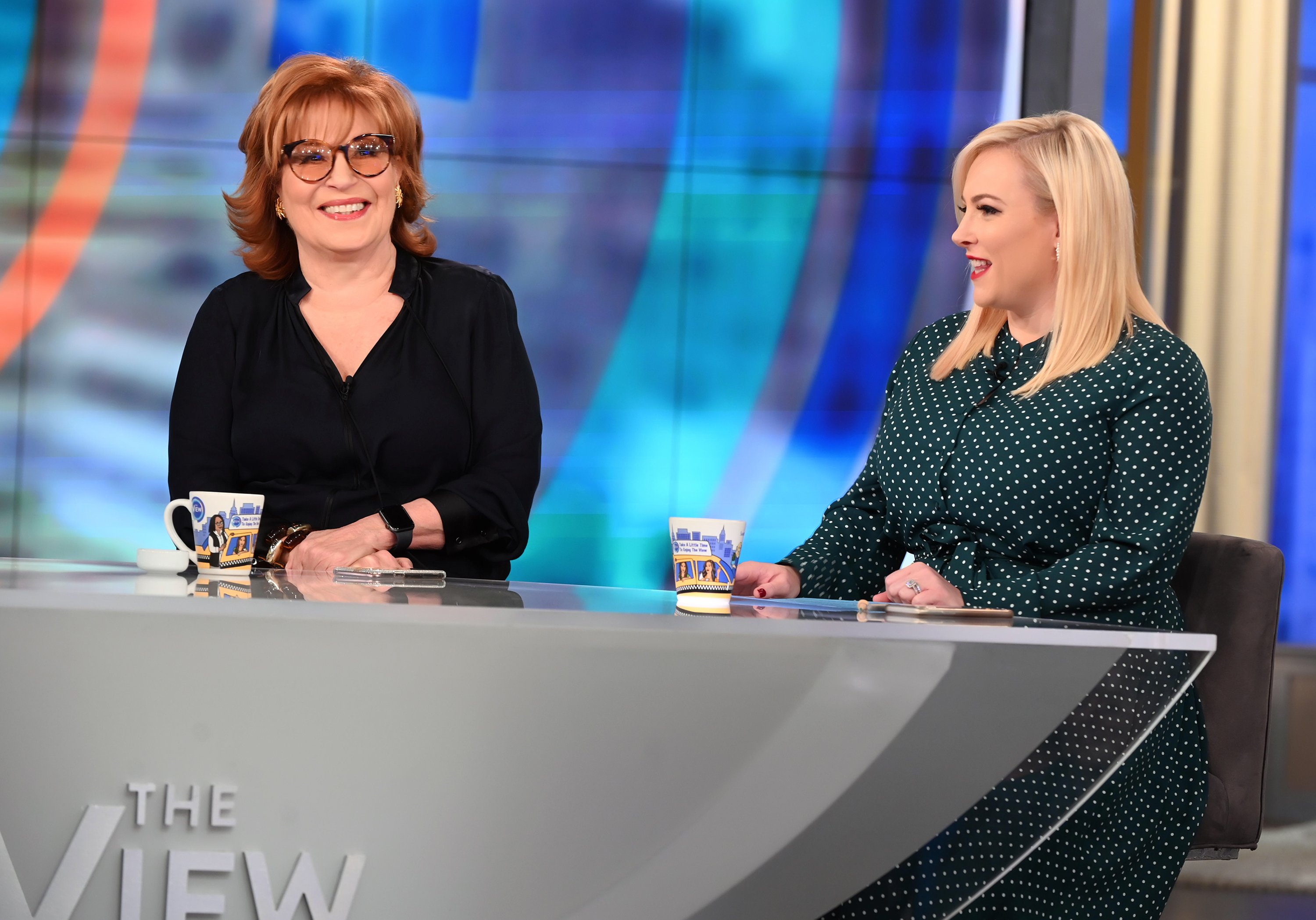 Meghan McCain and Joy Behar during season 22 of "The View." | Source: Getty Images.