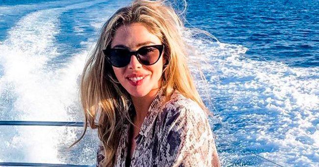 Hannah Selleck Sizzles In a Tiny Beige Skirt Alongside Nic Roldan at Miami Beach Polo