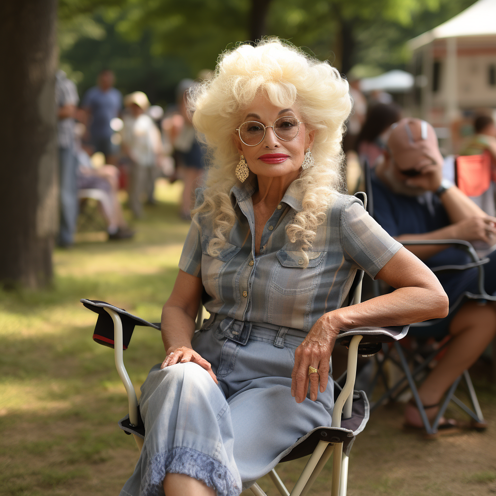 Dolly Parton at 78 via AI | Source: Midjourney