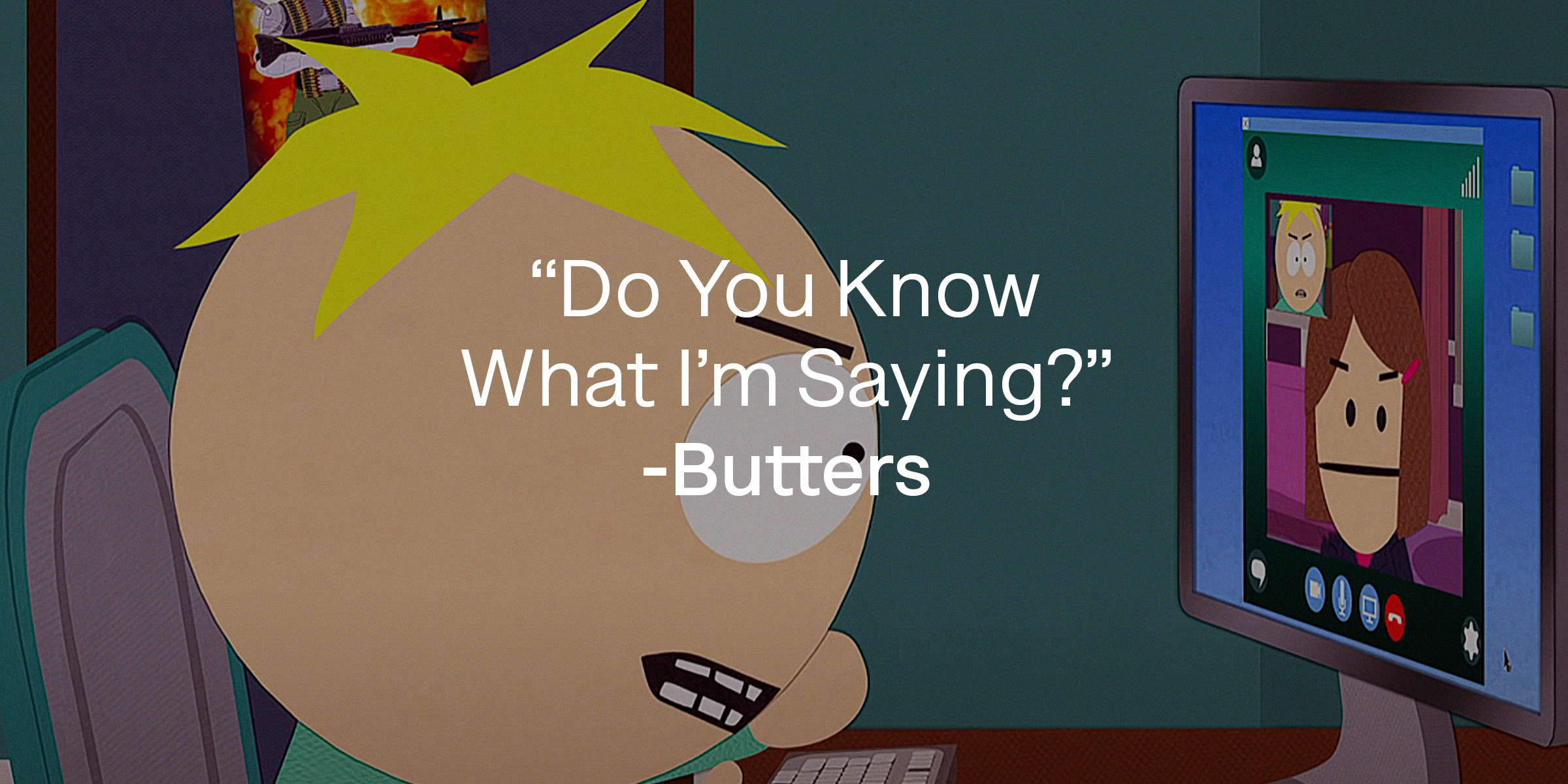 Butters with his quote: "Do You Know What I'm Saying?" | Source: youtube.com/southpark