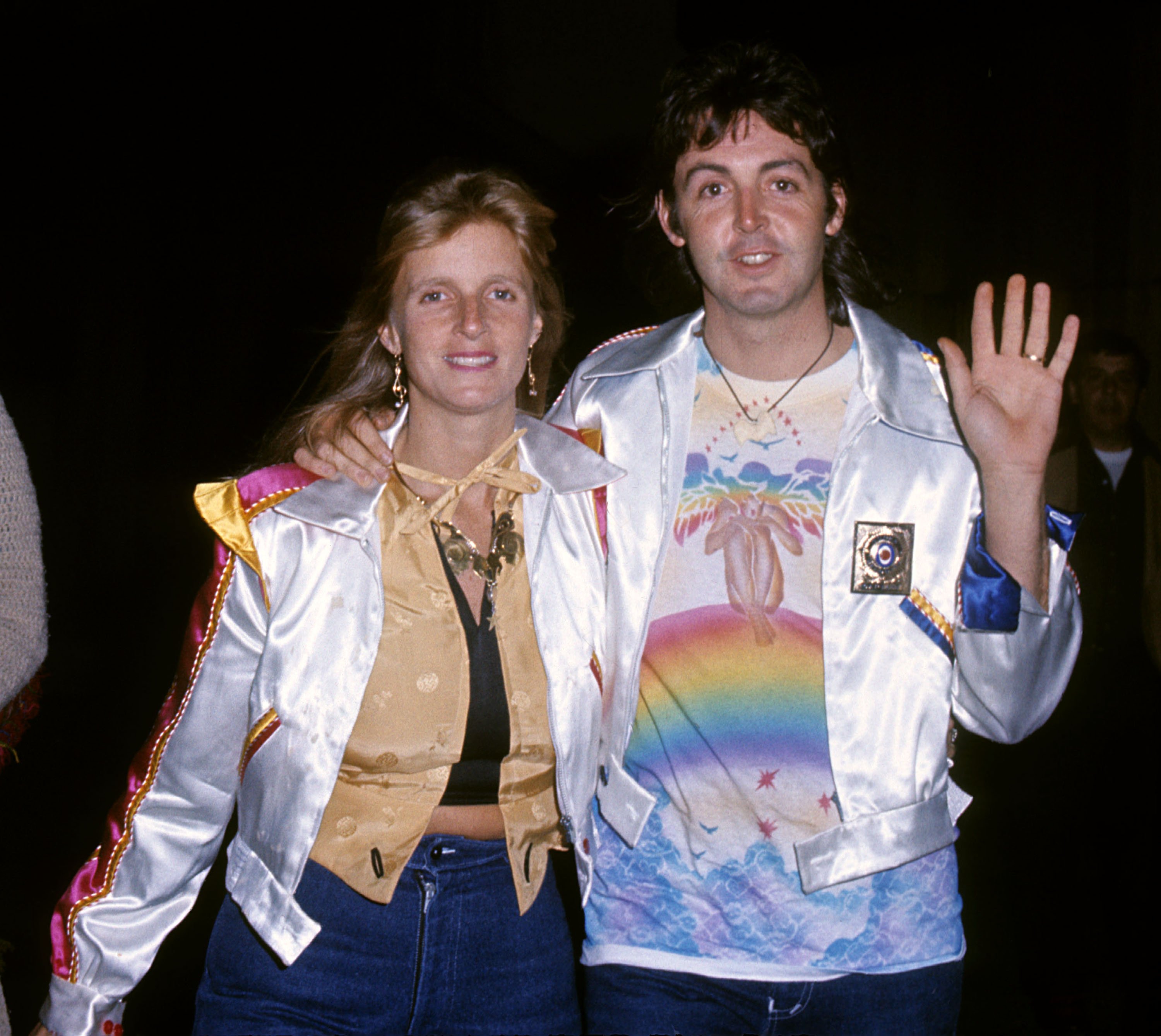 Linda und Paul McCartney im Madison Square Garden für das Wings-Konzert am 15. September 1976 | Quelle: Getty Images