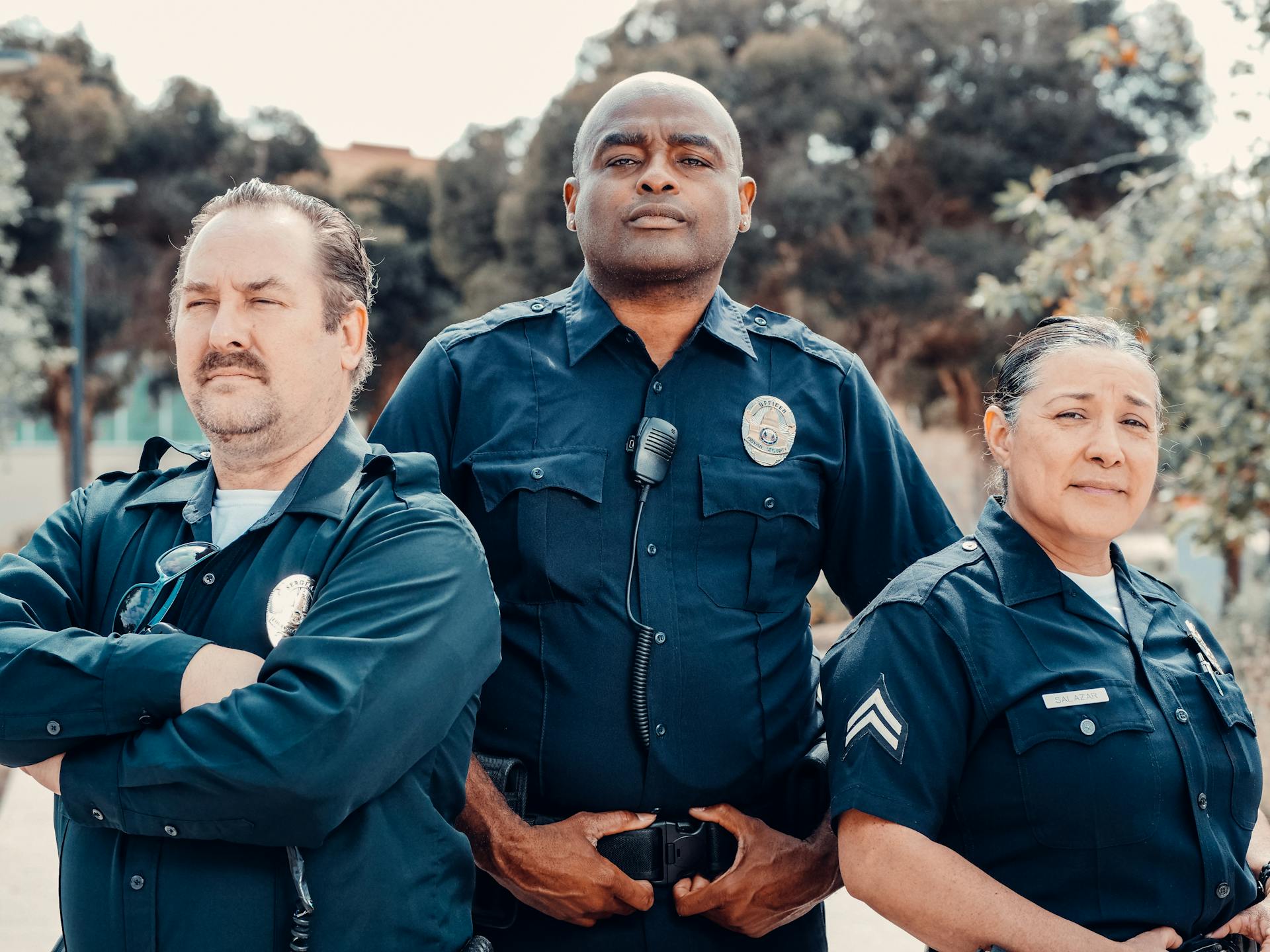 Three police officers | Source: Pexels