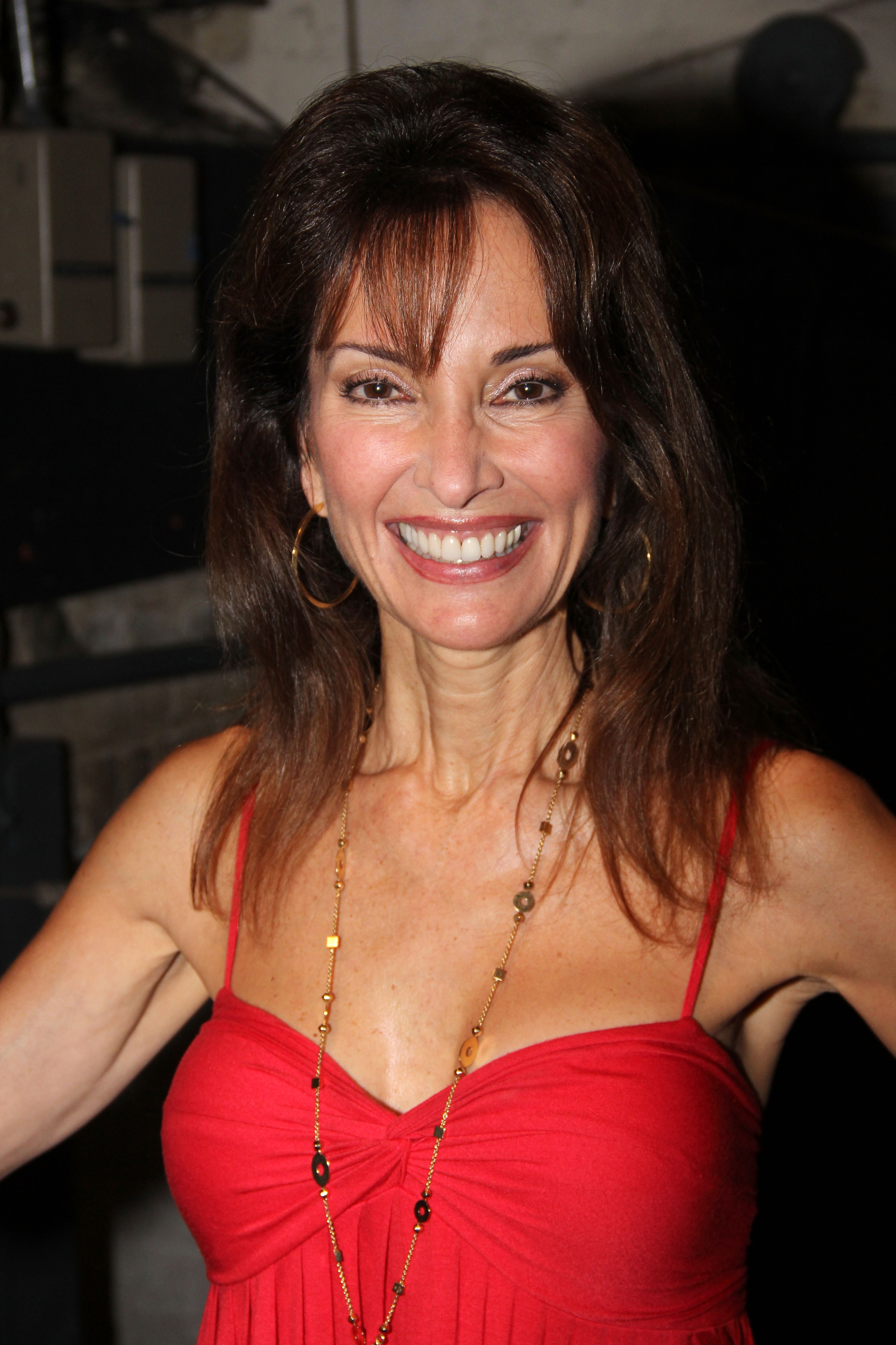 Susan Lucci poses backstage of the musical "Catch Me If You Can" on Broadway on July 6, 2011, in New York City | Source: Getty Images