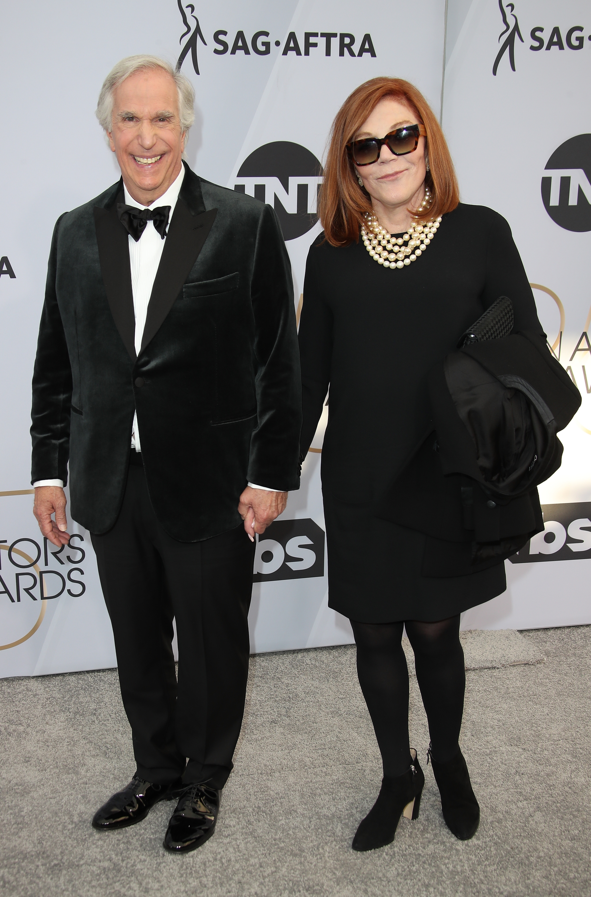 Henry Winkler and Stacey Weitzman at the 25th Annual Screen Actors Guild Awards on January 27, 2019, in Los Angeles, California. | Source: Getty Images