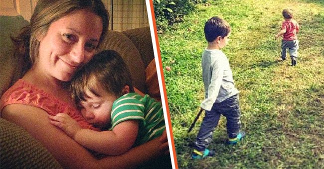 [Left] Picture of Liz Curtis Faria and her kid; [Right] Picture of Stephen walking | Source: facebook.com/Liz Curtis Faria || facebook.com/lovewhatreallymatters