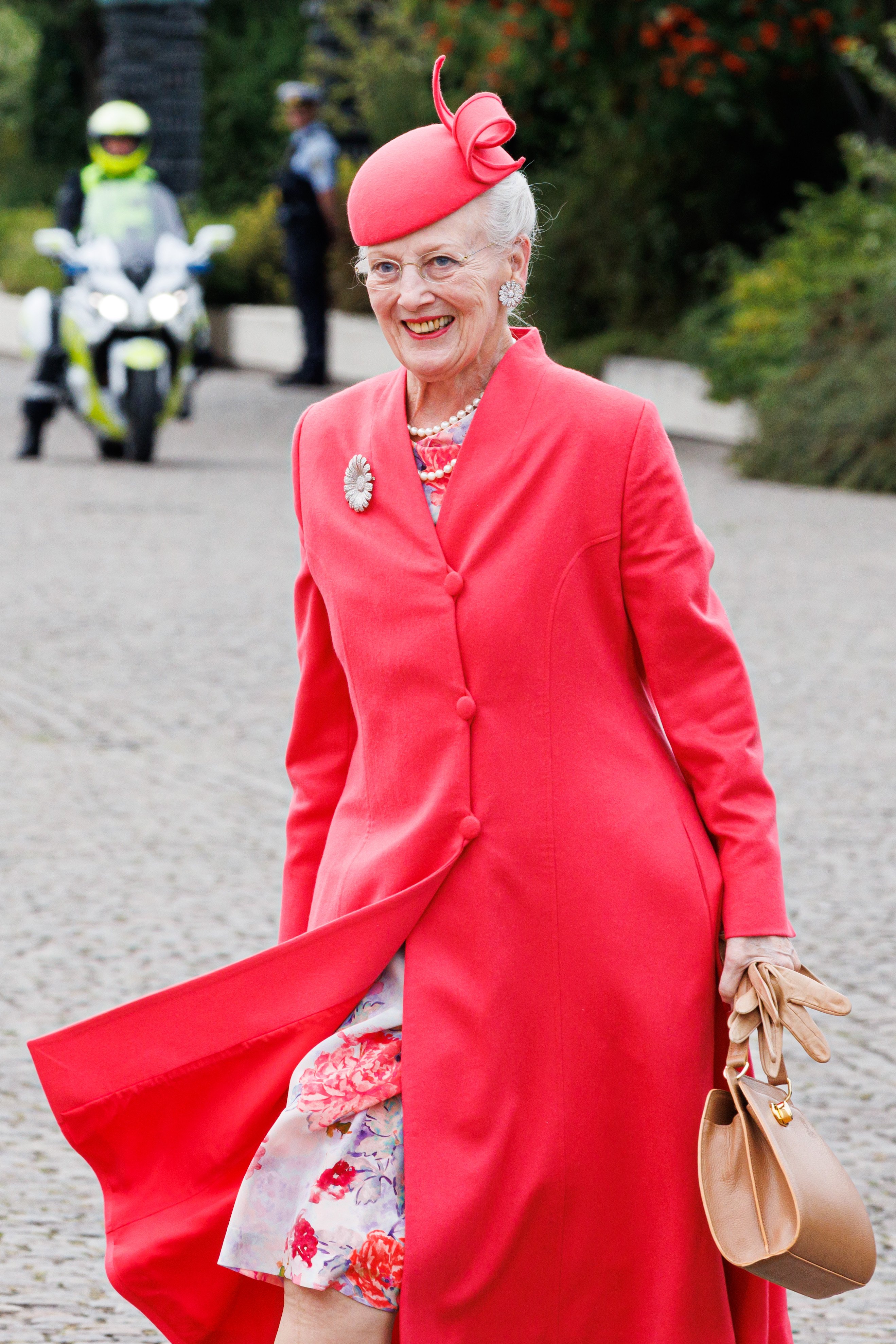 Queen Margrethe of Denmark arrives at the Royal yacht Dannebrog for lunch during the 50th anniversary of Her Queen Margrethe II of Denmark's accession to the throne on September 10, 2022, in Copenhagen, Denmark. | Source: Getty Images