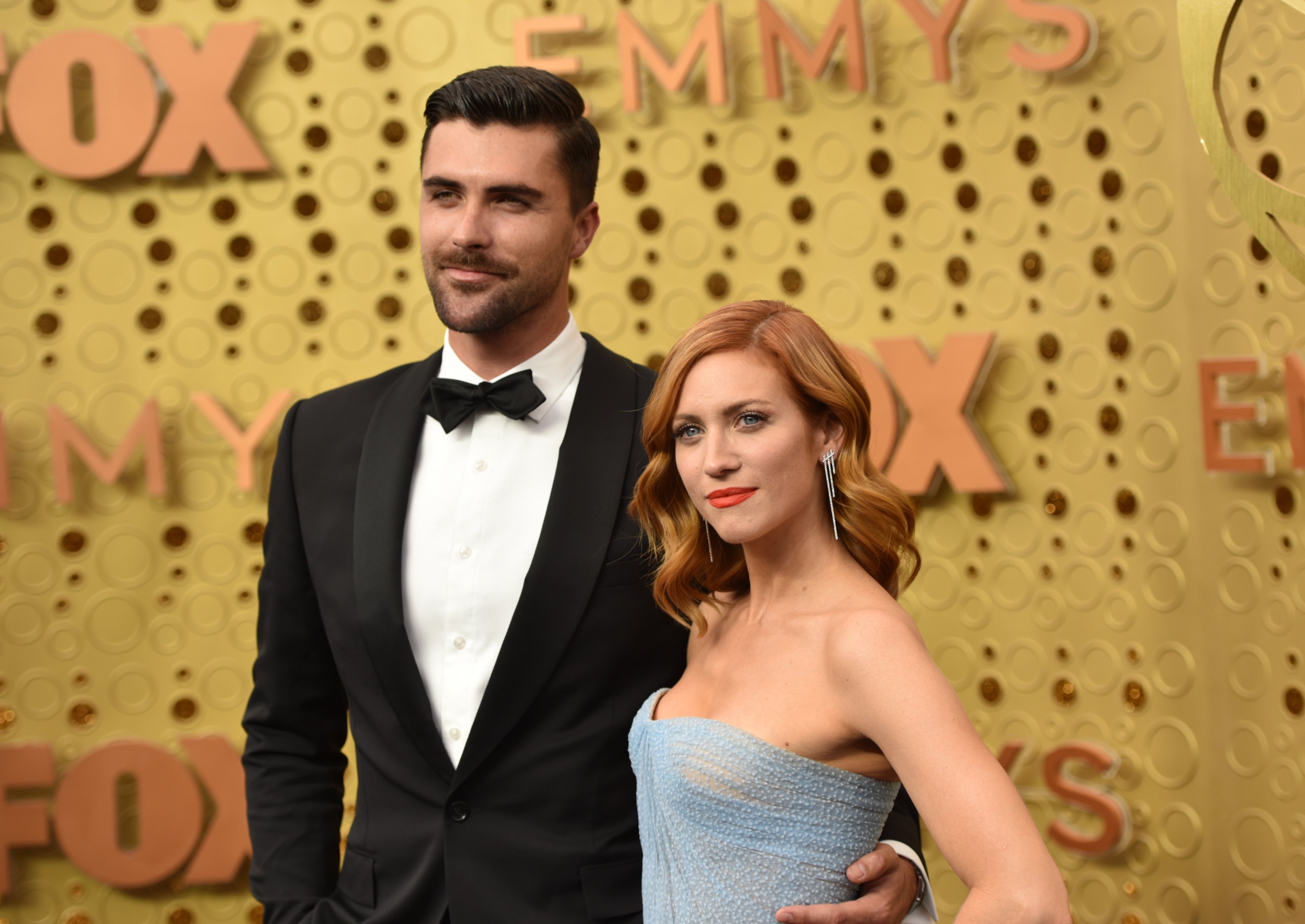 Tyler Stanaland and Brittany Snow pose at the 71st Emmy Awards at Microsoft Theater in Los Angeles, on September 22, 2019| Source: Getty Images